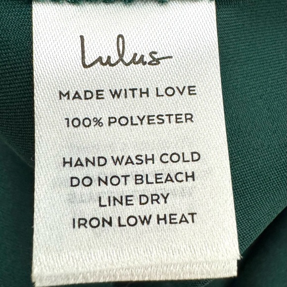 Lulus Dress Emerald Green High Neck Maxi  Open Back Wedding Party Bridesmaid M - Picture 10 of 13